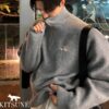메종키츠네 더블폭스헤드 반집업 캐시니트