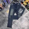 프라다 24fw 플라워 레이스 클래식 워싱 데님 팬츠