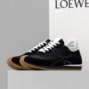 로예배 [Loewe] 수입고급 로에베 나일론 앤 스웨이드 플로우 러너 블랙