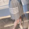 톰브라운 플리츠 니트 스커트