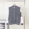 톰브라운 메탈버튼 체크배색 자켓